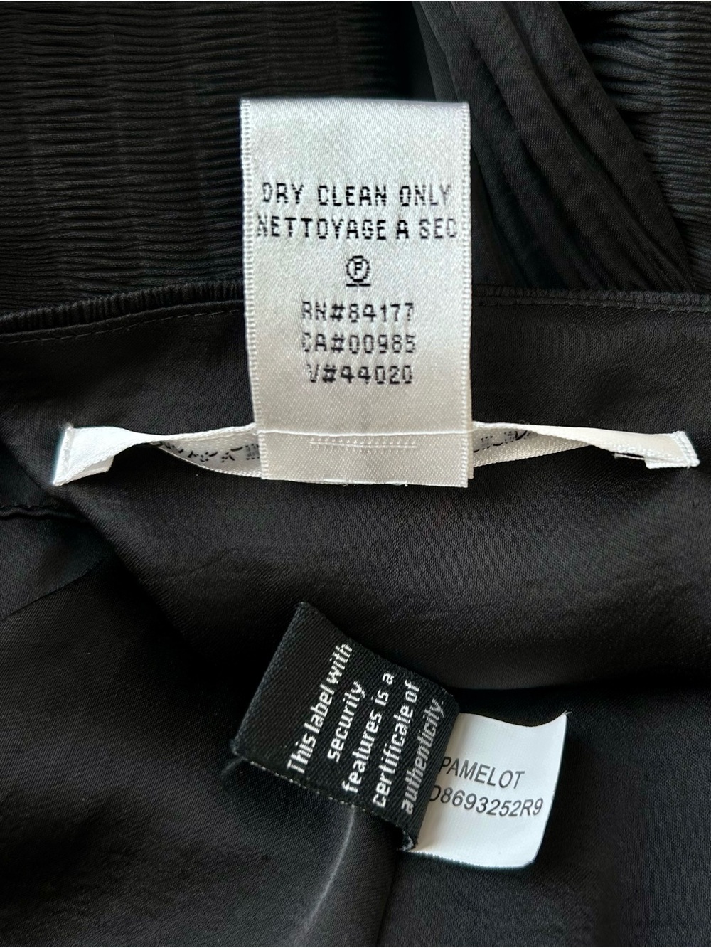 Diane von Furstenberg Pamelot Wrap Dress Black Pleated Satin Short Sleeve Size 6 - Picture 11 of 12